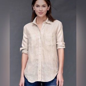 New With Tags. Gap Women’s Linen Button Down Shirt